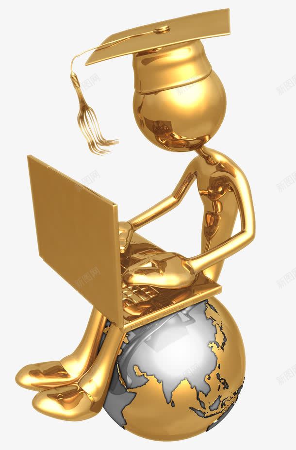 小金人png免抠素材_新图网 https://ixintu.com 3D小人 人物 卡通小人 商务 小人 小金人 笔记本 闪耀小人