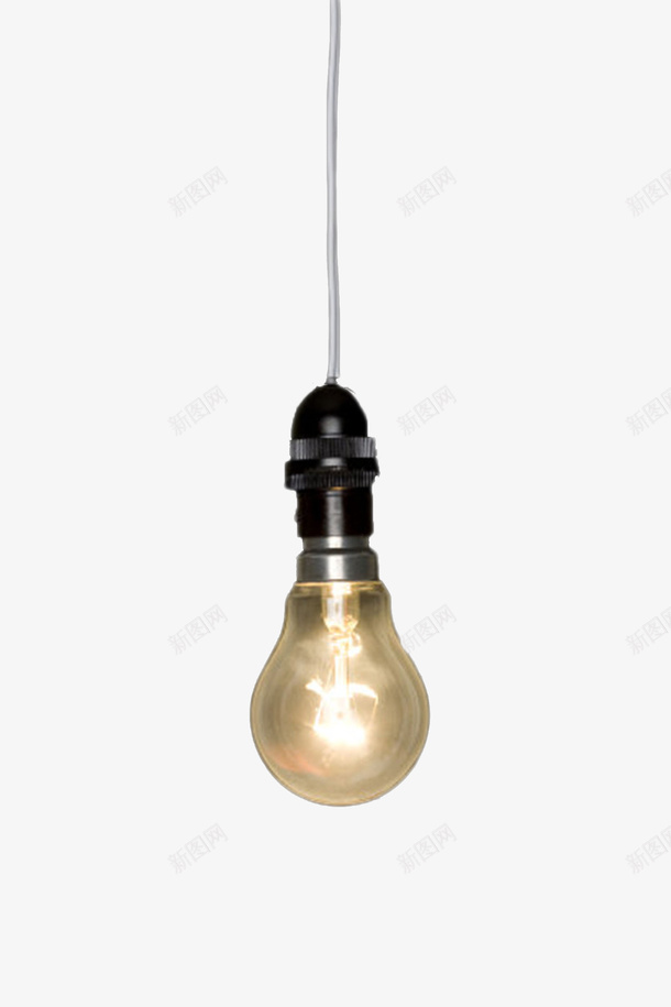黑色立体电器吊着的灯泡产品实物png免抠素材_新图网 https://ixintu.com 免扣 免费下载 发亮 发明家 名人 灯 灯光 灯泡 爱迪生灯泡 电灯 黑暗