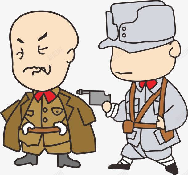彩绘小兵png免抠素材_新图网 https://ixintu.com 士兵 官兵 对仗 小兵 投降