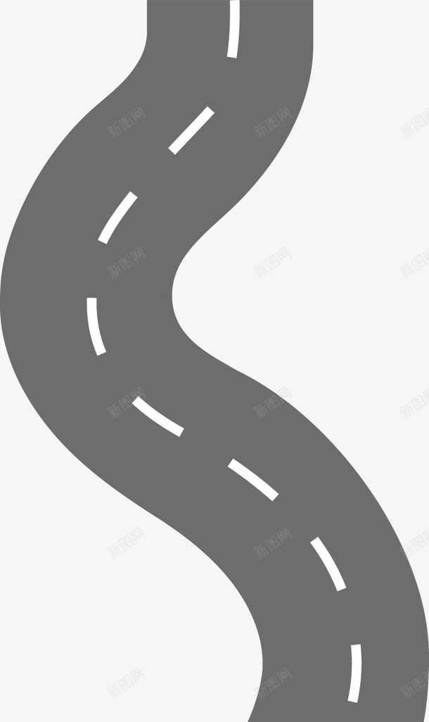 创意弯曲的马路图矢量图ai免抠素材_新图网 https://ixintu.com 公路 公路图 卡通马路图 山路 山路蜿蜒 山道 弯曲的路 扁平化高速公路 柏油路 矢量图 矢量马路 路 马路矢量图 高速公路
