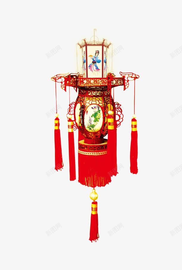 古风灯png免抠素材_新图网 https://ixintu.com 中国风 古风灯免抠 古风灯免抠png 古风灯免抠png素材 古风灯免抠素材 喜庆 房檐吊灯 灯 照亮 穗 红色 节日