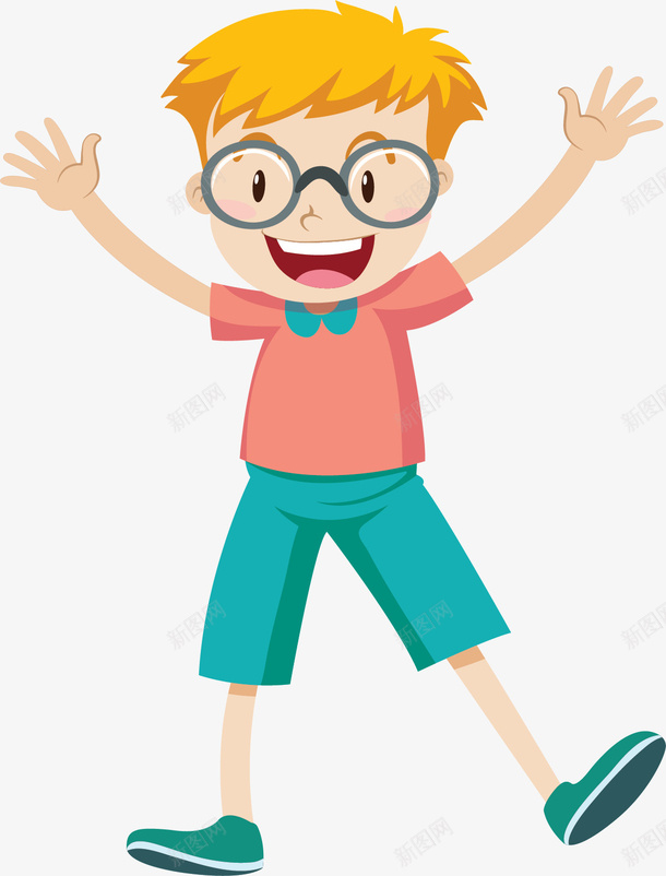 蹦跳的人近视镜片矢量图ai免抠素材_新图网 https://ixintu.com 男孩 矫正视力 视力镜片 调高 近视眼镜 近视镜 近视镜片下载 矢量图