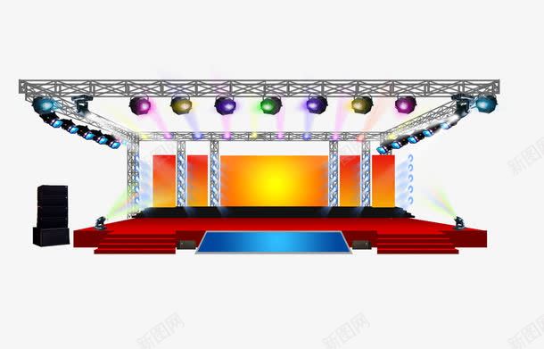 灯光桁架宴会png免抠素材_新图网 https://ixintu.com 宴会 晚宴 桁架 灯光 舞台 舞台架 迎春晚宴