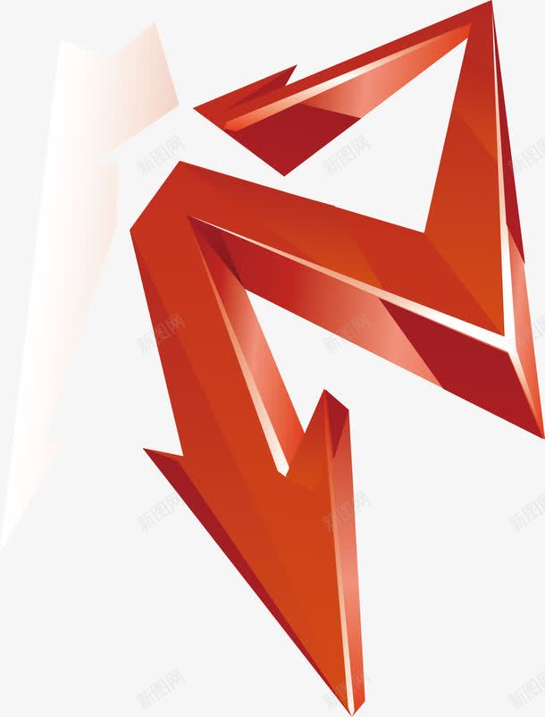 红色往下拉图案图标png_新图网 https://ixintu.com 图案设计 往下拉 往下拉图案设计 红色