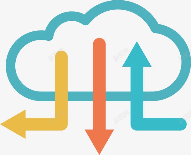 云计算系统png免抠素材_新图网 https://ixintu.com 云计算介绍 免扣png元素 大数据分析 大数据时代 矢量素材 科技