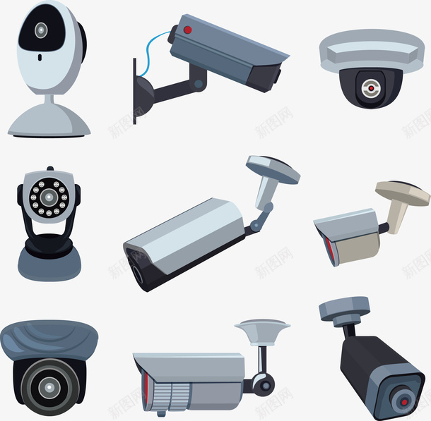 各种各样的监控器矢量图eps免抠素材_新图网 https://ixintu.com 监察 监控 监控器 监控器png 监控器矢量图 矢量图