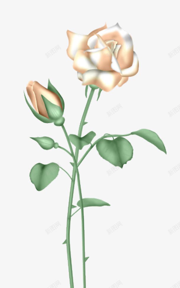 鲜花元素手绘花朵卡通png免抠素材_新图网 https://ixintu.com 卡通鲜花 卡通鲜花素材 唯美花卉图片 抽象鲜花图片 玫瑰花 花朵 花朵素材 花束图片 花枝 花骨朵 鲜花矢量