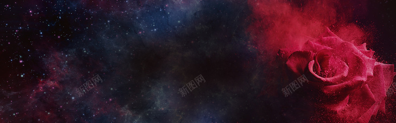 玫瑰背景图jpg设计背景_新图网 https://ixintu.com 女性 女装 宇宙 星云 星海 星空 星际 梦幻 浪漫 海报banner 玫瑰 绚丽