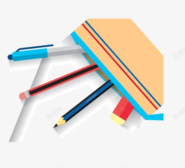 几只笔png免抠素材_新图网 https://ixintu.com 书店 小学教育 教学 文具 铅笔套