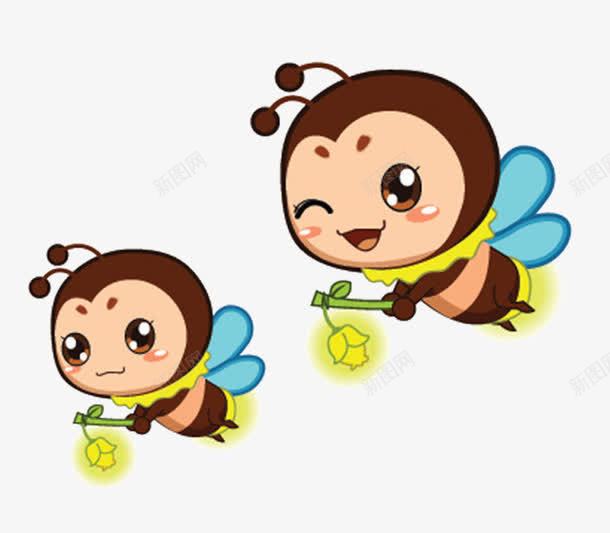 两只萤火虫png免抠素材_新图网 https://ixintu.com 动物 发光 我们在一起 萤光 萤火虫 飞
