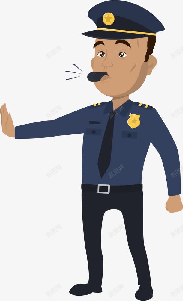 卡通交警png免抠素材_新图网 https://ixintu.com 交警 人民警察 卡通人物 卡通警察人物 吹口哨 小警察 男人 维持交通 警务人员 警卫制服 警服 警服常服