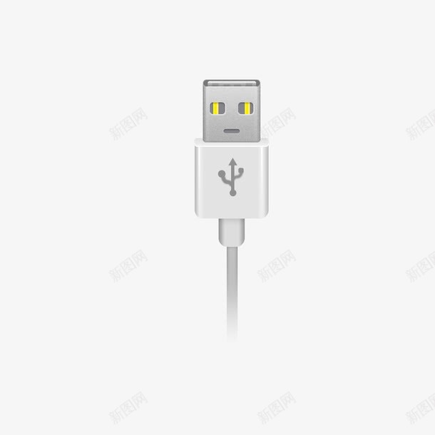 USB数据线png免抠素材_新图网 https://ixintu.com USB接口 手绘数据线 数据线