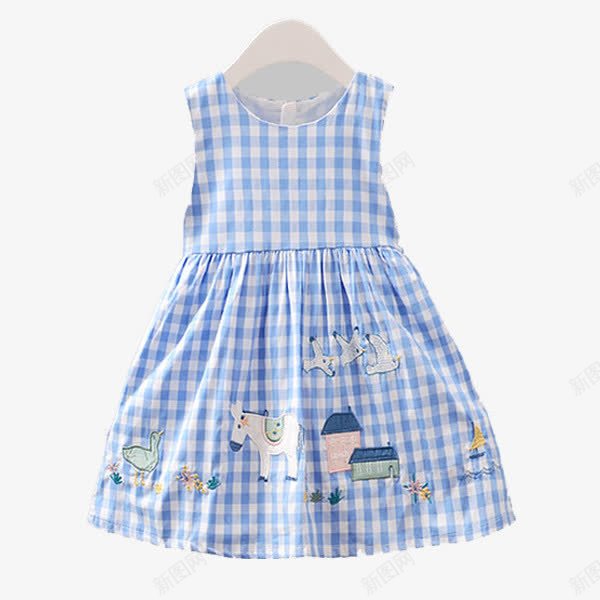 女宝格子背心裙png免抠素材_新图网 https://ixintu.com 免抠裙子 夏季童装 夏季裙子 女童夏裙 女童裙子 女裙 格子背心裙