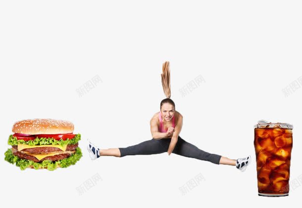 对抗甜食的健身美女png免抠素材_新图网 https://ixintu.com 健身健美 对抗甜食的健身美女 对抗高脂肪食物 性感身材 甜食快餐 瘦腰减肥 运动美女