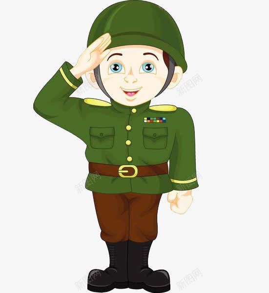 敬礼的军人png免抠素材_新图网 https://ixintu.com 保卫祖国 军人 卡通手绘 奉献 对党忠诚 报效祖国 效忠 敬礼 爱国 长官