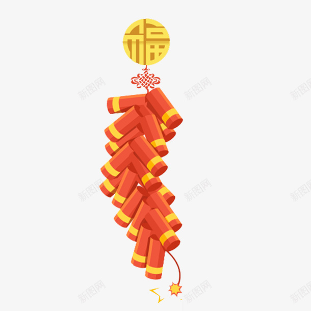 鞭炮中国风红色鞭炮png免抠素材_新图网 https://ixintu.com 中国风 元旦 动态鞭炮 新年 红色鞭炮 鞭炮