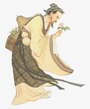 手绘古代名医png免抠素材_新图网 https://ixintu.com 医生 古人看病 古代 名医 治病 行医