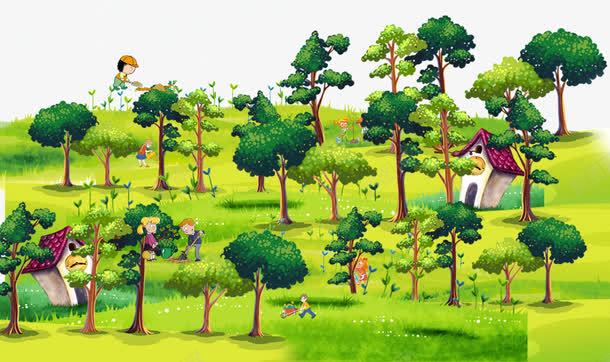 世界湿地日森林树林植树节种树png免抠素材_新图网 https://ixintu.com 世界湿地日 人物 保护环境 卡通 房子 扁平 扁平化树木 手绘 树木 树林 森林 植树节 种树 绿色植物