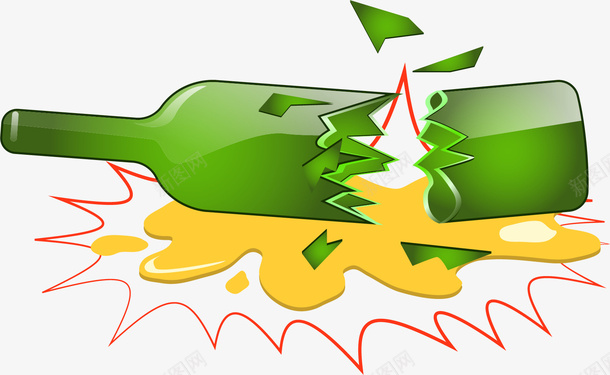 完好的啤酒瓶碎裂矢量图ai免抠素材_新图网 https://ixintu.com 完好的 玻璃酒瓶 矢量图 破碎 破碎的酒瓶 碎裂的酒瓶 碎酒瓶 酒瓶