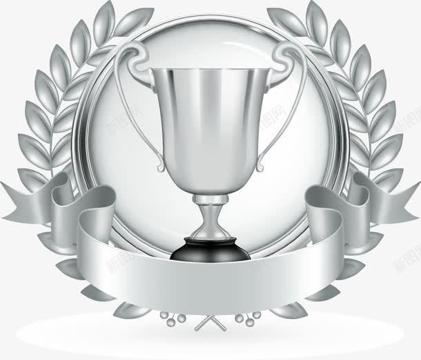 灰色奖杯png免抠素材_新图网 https://ixintu.com 奖品 奖杯 得奖