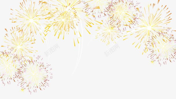 烟花分层psd免抠素材_新图网 https://ixintu.com 城市夜景 灯火阑珊 灯笼 烟花