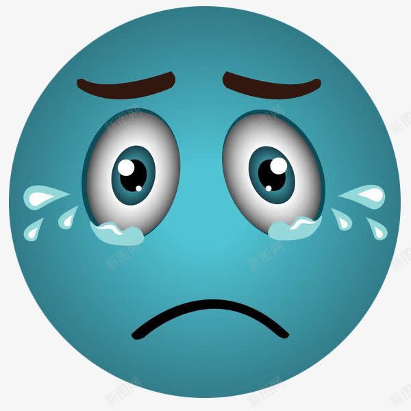 溢出眼泪的表情png免抠素材_新图网 https://ixintu.com 卡通 情感 感动 感动表情 感情 泪水 泪珠 泪花 流泪 溢出