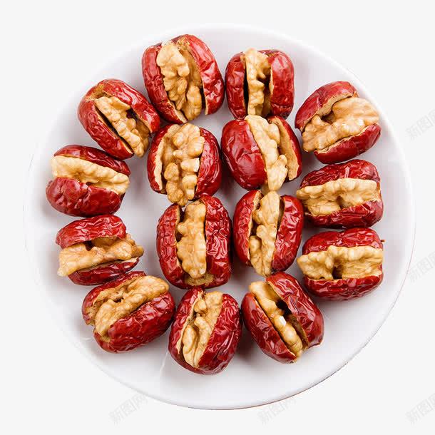 灰枣夹核桃仁png免抠素材_新图网 https://ixintu.com 一盘干果 产品实物 坚果零食 干果 枣夹核 灰枣夹核桃仁 红枣夹核桃