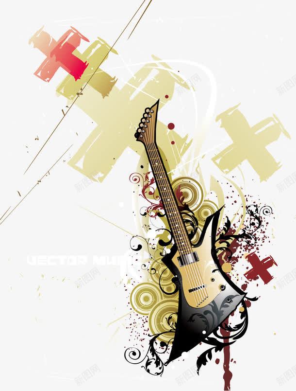 创意贝斯乐器png免抠素材_新图网 https://ixintu.com 乐器 乐曲矢量图 乐队 创意 摇滚乐队 演奏 贝斯