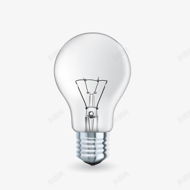 干净的灯泡png免抠素材_新图网 https://ixintu.com 家用灯 灯 玻璃 钨丝灯