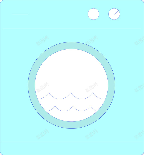 手绘干洗机图标2矢量图ai_新图网 https://ixintu.com LoGO图标 家电 手绘干洗机 矢量干洗机 矢量图