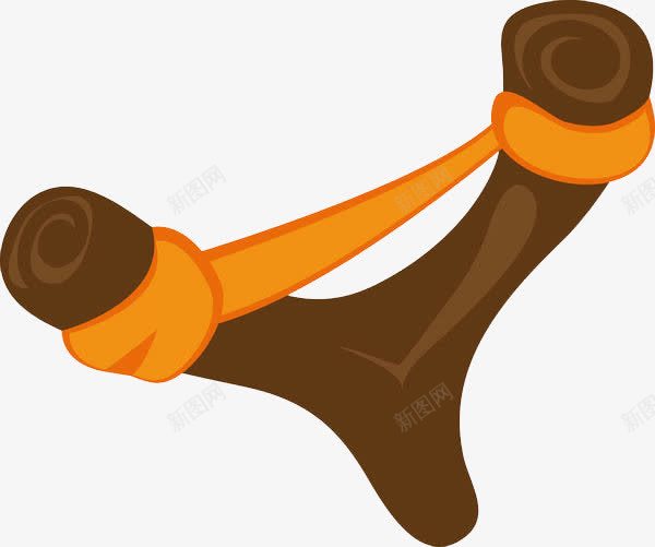 绑在树杈上的皮绳png免抠素材_新图网 https://ixintu.com 卡通 发射 可拉伸的 射出 弹出 弹弓 弹性 愤怒的小鸟弹弓 木质弹弓 系住 绑住