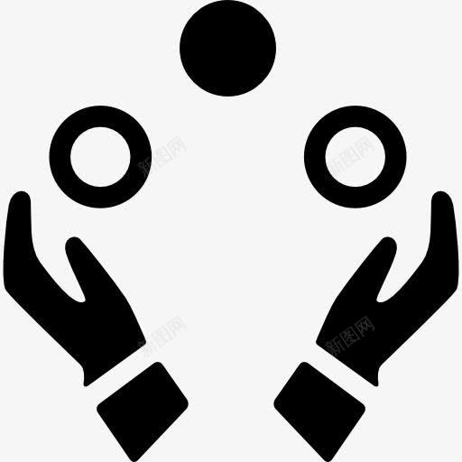 魔术师的手图标png_新图网 https://ixintu.com 一方面 好玩 玩杂耍 球 社会 马戏团