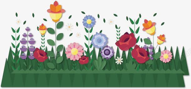 鲜花红玫瑰png免抠素材_新图网 https://ixintu.com 卡通手绘 水彩画 牵牛花 红玫瑰 花园 装饰图案