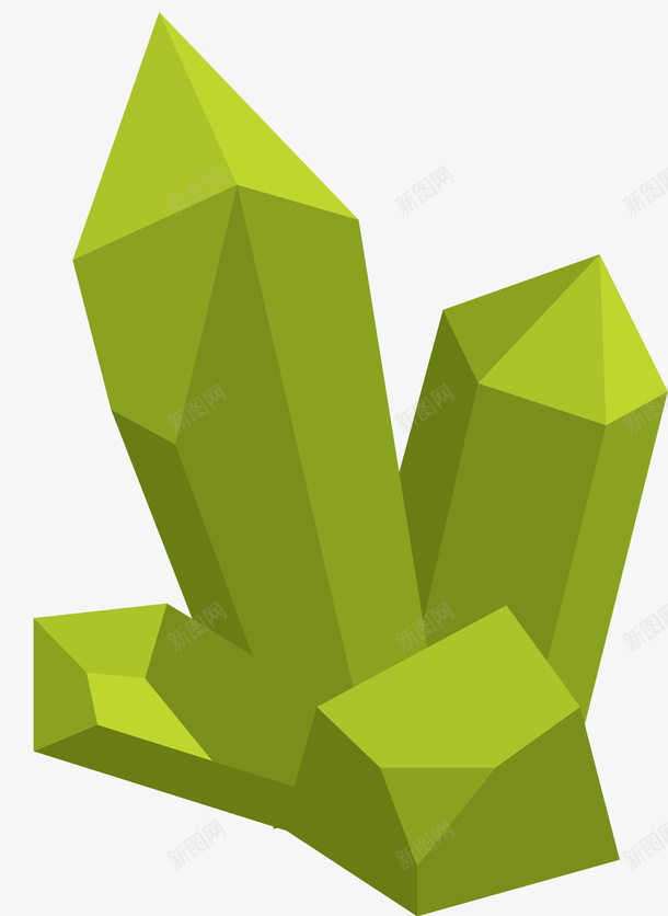绿色尖锐的卡通水晶png免抠素材_新图网 https://ixintu.com 宝石水晶 尖锐 尖锐物体 水晶 珍贵的水晶 矢量卡通水晶 矢量水晶 绿色