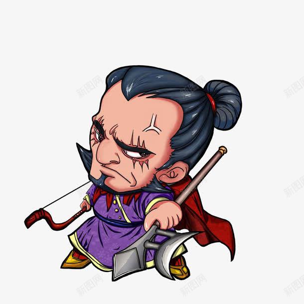 卡通水浒人物史文恭png免抠素材_新图网 https://ixintu.com 卡通手绘 弓箭 方天画戟 梁山公敌 水浒传卡通人物