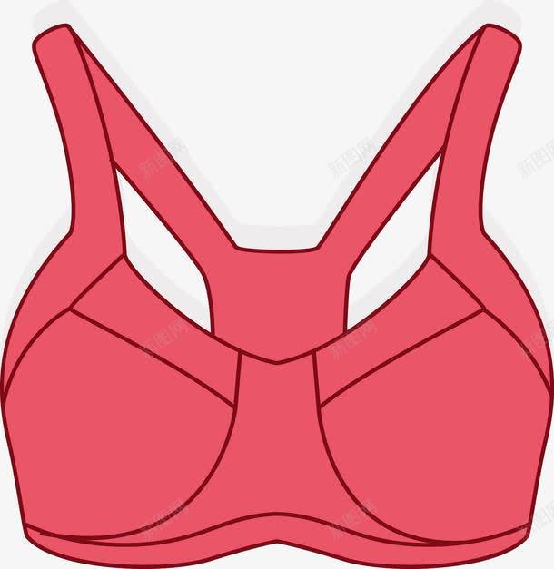手绘红色女士运动内衣png免抠素材_新图网 https://ixintu.com 内衣 女士内衣 女装 手绘 文胸 胸罩 运动内衣 运动文胸 运动服饰