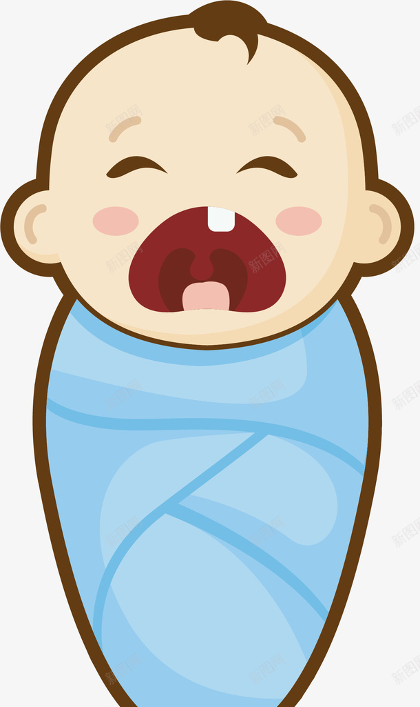 婴幼儿哭泣襁褓矢量图ai免抠素材_新图网 https://ixintu.com 卡通宝宝 卡通风格 哭泣 哭泣的婴儿 哭泣的宝宝 矢量哭泣婴儿 襁褓婴儿 矢量图
