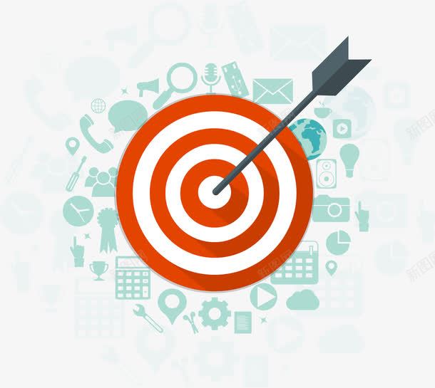 商业计划策略矢量图eps免抠素材_新图网 https://ixintu.com 商业策略 商务计划 标靶 目标 矢量素材 矢量图