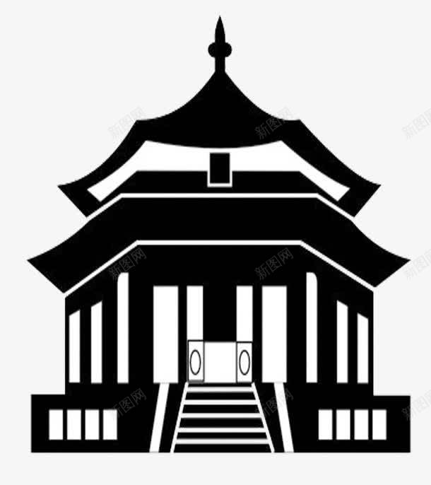 剪影午门建筑故宫手绘png免抠素材_新图网 https://ixintu.com 剪影 午门 卡通 建筑 故宫手绘 黑色简笔画
