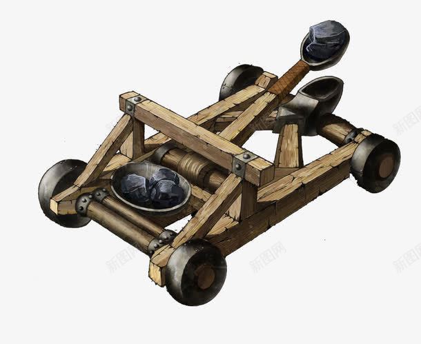 投石车png免抠素材_新图网 https://ixintu.com 投石车 攻城武器 武器库 远程武器