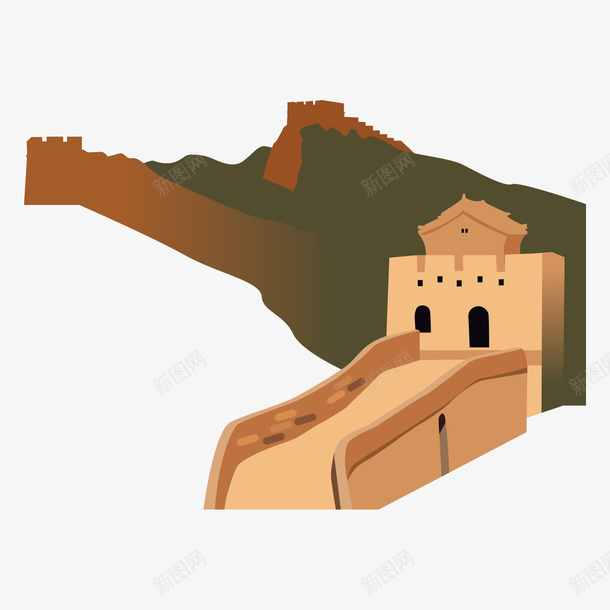 北京万里长城建筑旅游景点矢量图ai免抠素材_新图网 https://ixintu.com 万里长城 免抠 北京 北京万里长城建筑旅游景点png元素免费下载 建筑 旅游景点 透明 矢量图