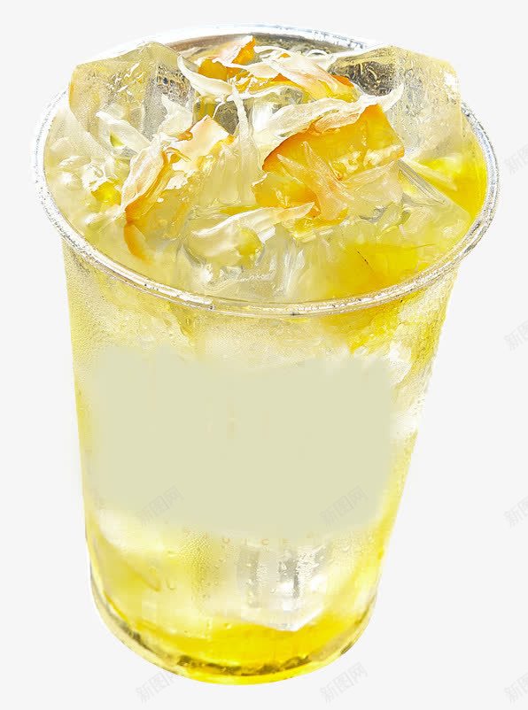 蜂蜜柚子茶饮品png免抠素材_新图网 https://ixintu.com 产品实物 冰块 冰镇 冷饮 凉爽 素材 蜂蜜柚子茶 饮品