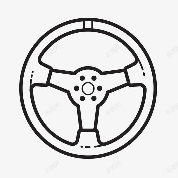 手绘线描汽车配件零件方向盘png免抠素材_新图网 https://ixintu.com 手绘 方向盘 汽车 线描 配件 零件