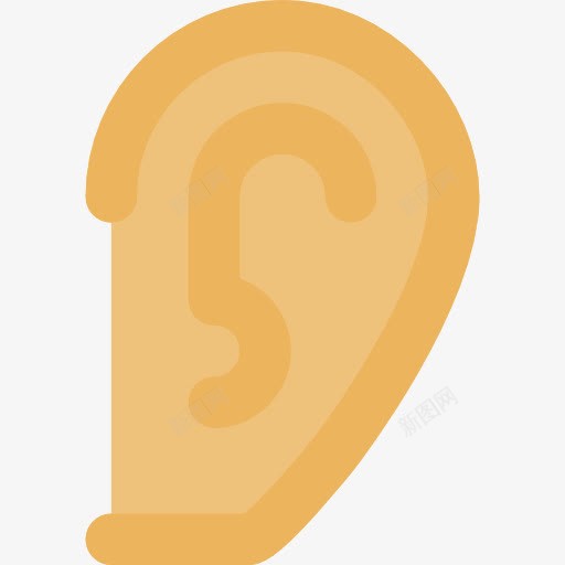 耳图标png_新图网 https://ixintu.com 医疗 听 听力 声波 声酒吧 耳朵 耳聋