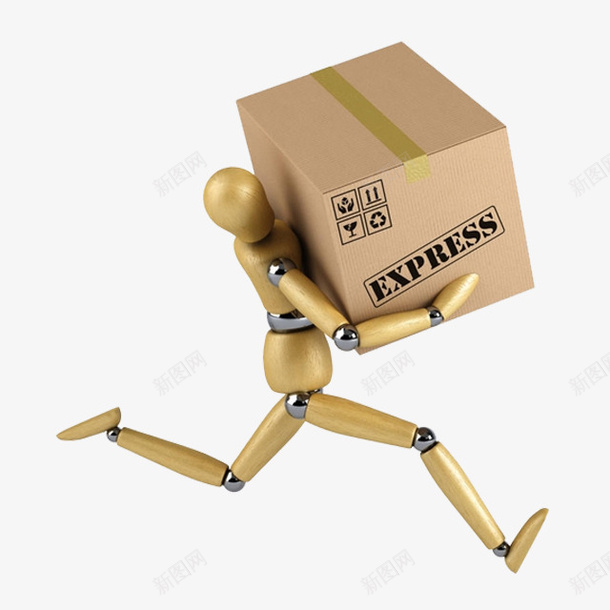 简单实物物流木头小人运输快递免png免抠素材_新图网 https://ixintu.com 中国邮政储蓄 快件 快递 木头小人 物流 简单实物物流木头小人运输快递免扣图免费下载 跑步 邮政