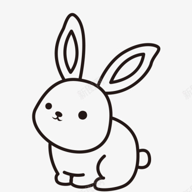 卡通萌萌哒小兔子图标图标