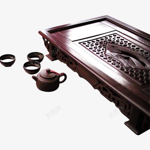 枣红色茶桌图png免抠素材_新图网 https://ixintu.com 枣 枣红 桌子 茶桌
