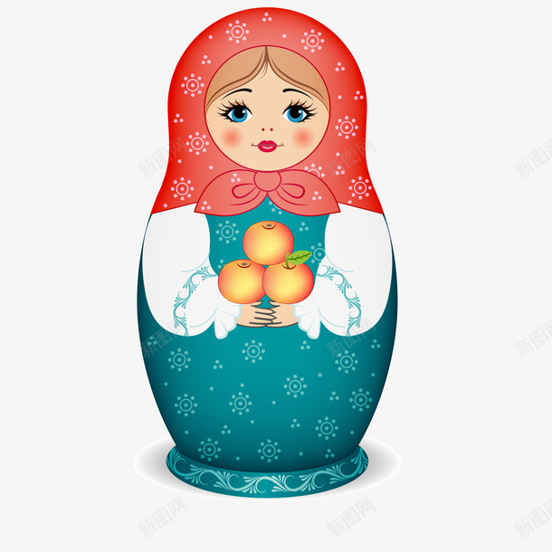 卡通套娃png免抠素材_新图网 https://ixintu.com 俄罗斯 卡通 可爱 套娃 彩色 摆件 装饰