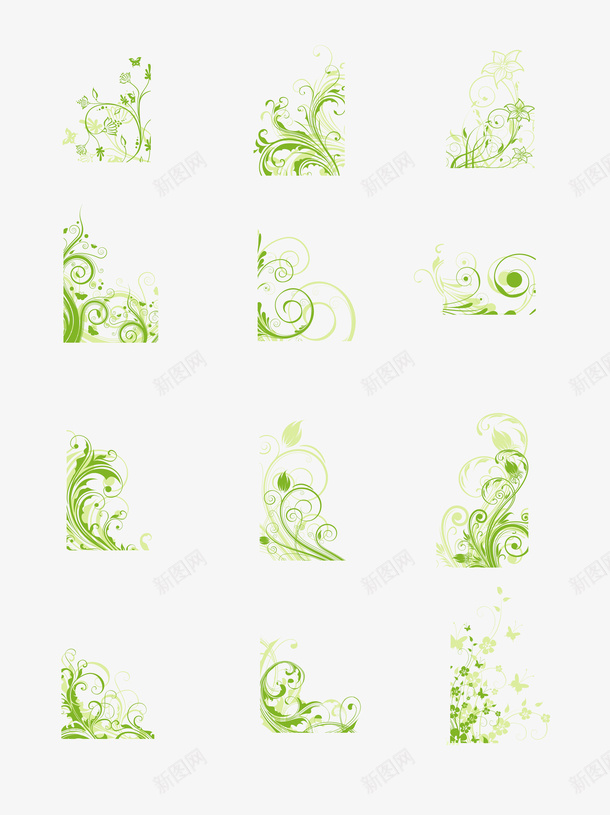 各种绿色植物png免抠素材_新图网 https://ixintu.com 小花 植物 绿色 藤蔓