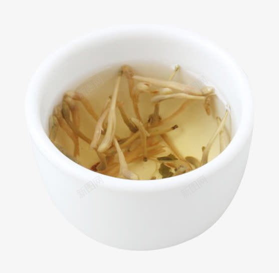 冲泡金银花茶png免抠素材_新图网 https://ixintu.com 产品实物 健康 养生 冲泡 花茶 金银花 餐饮